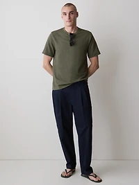 Short-Sleeve Crew-Neck Burnout T-Shirt