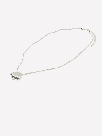 Long Necklace with Shell Pendant