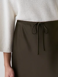 Jupe Midi Droite à Taille Haute