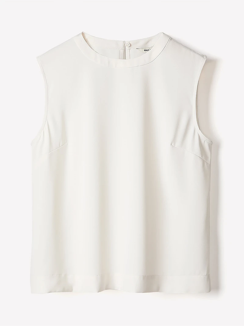 Crew-Neck Satin Cami