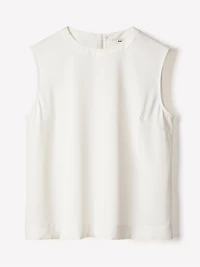 Crew-Neck Satin Cami