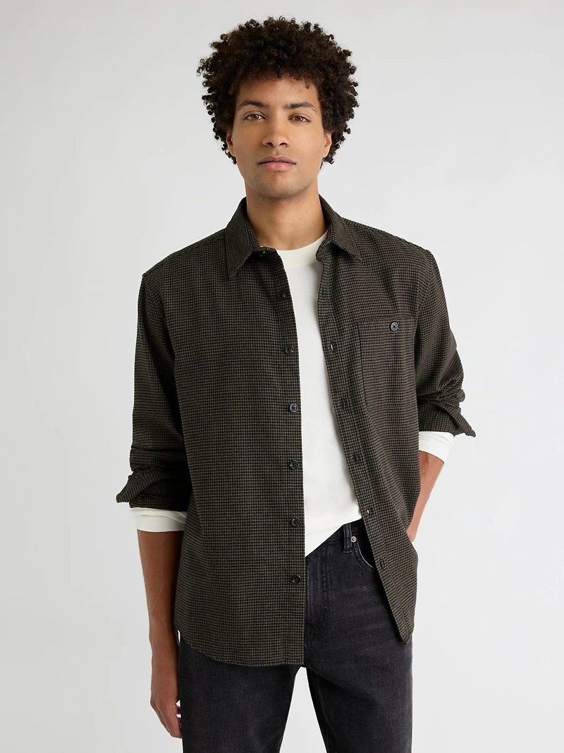 Surchemise à Motif Pied-de-Poule