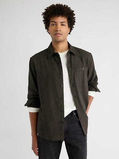 Surchemise à Motif Pied-de-Poule