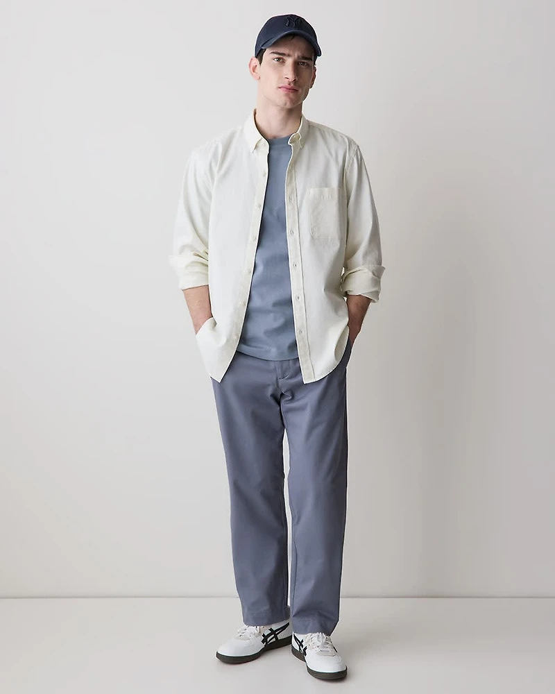 T-Shirt Uni à Manches Courtes et Col Rond