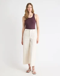 Crew-Neck Racerback Fitted Tank