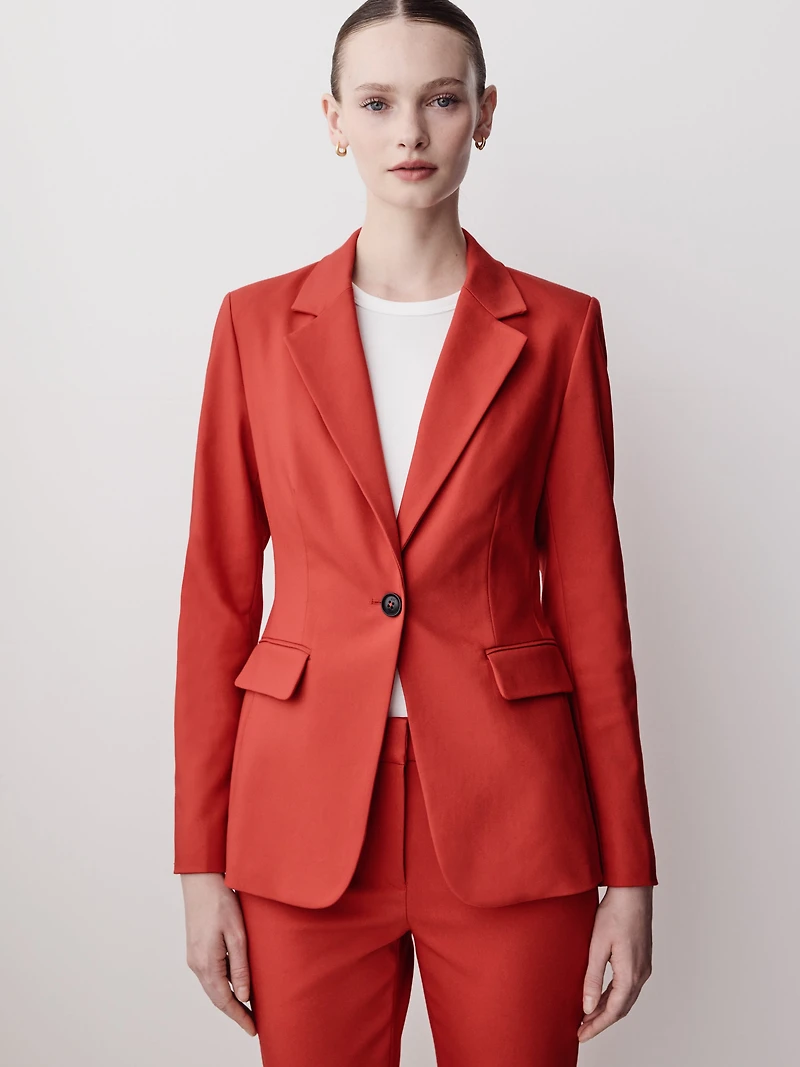 Limitless One-Button Fitted Blazer