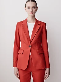 Limitless One-Button Fitted Blazer