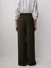 Wide-Leg High-Rise Pant