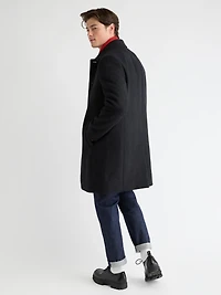 Manteau Mackintosh Classique à Chevrons Col Chemisier