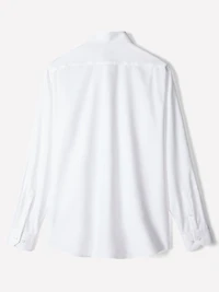 Chemise Habillée Unie en Coton Supima (R) à Coupe Régulière