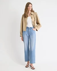 Veste Courte à Col Chemisier