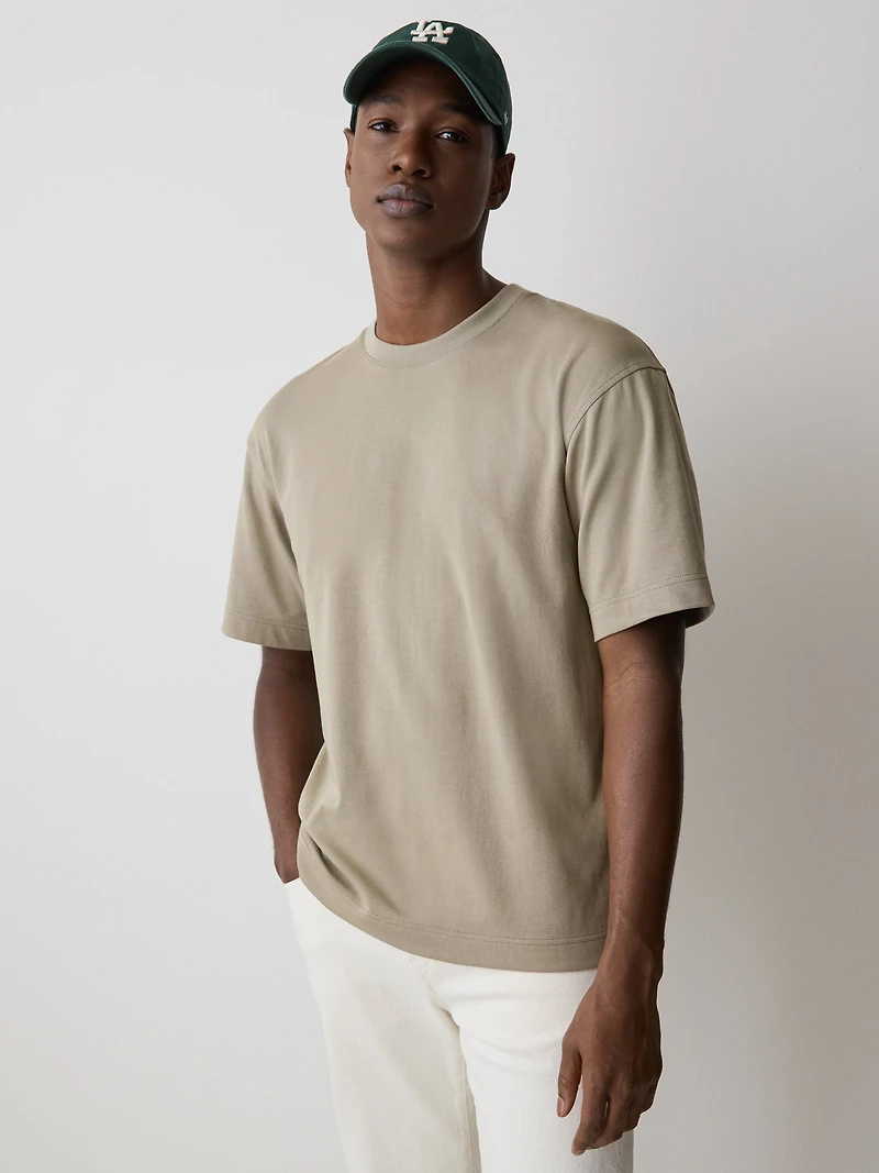 Oversized Short-Sleeve Crew-Neck Tee