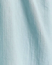 Long-Sleeve U-Neck Gauze Blouse