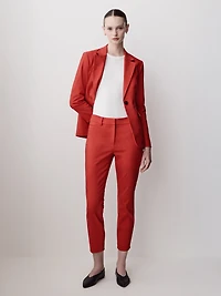 Pantalon Indispensable / Signature à Jambe Étroite et Taille Mi-Haute