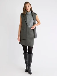 Melton Wrap Mini Skirt