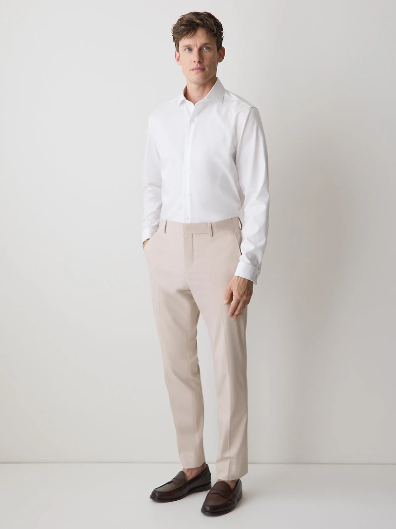 Chemise Habillée en Coton Supima à Coupe Ajustée