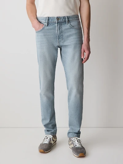 Jeans à Coupe Étroite Délavé Pâle