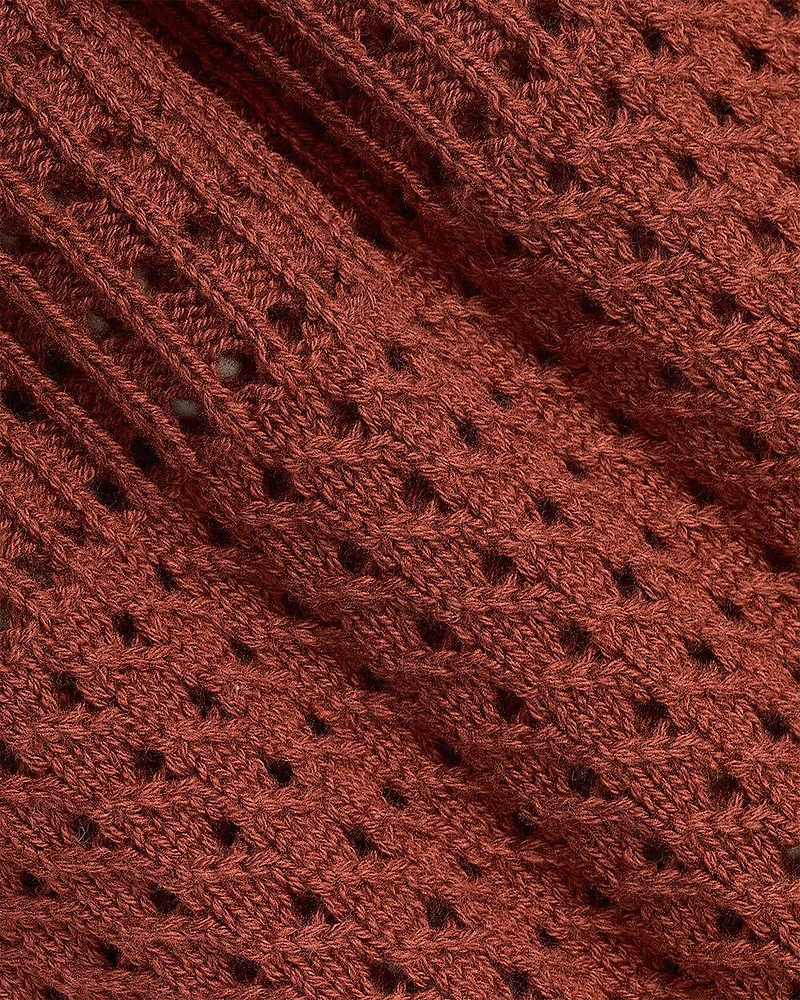 Pull Court Crocheté Sans Manches