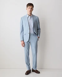 Pantalon de Complet à Coupe Étroite en Tissu Technique