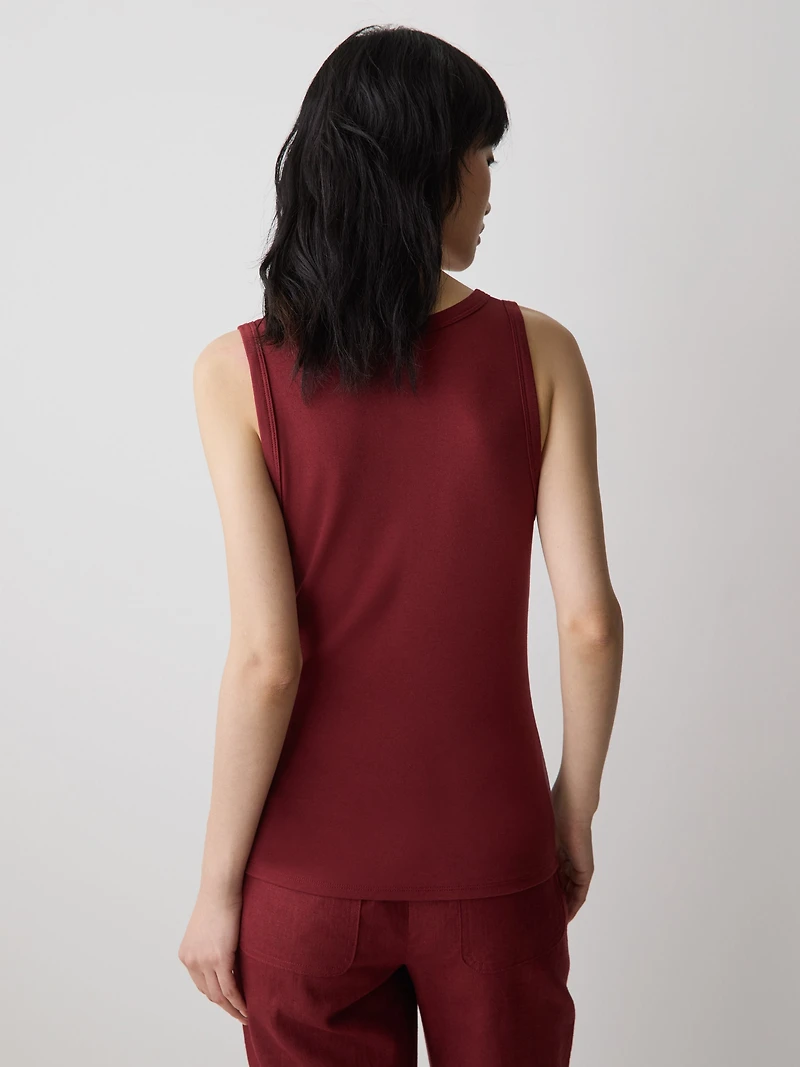 Camisole à Col Dégagé et Bretelles Larges