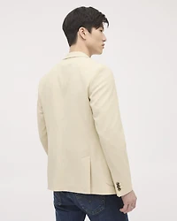 Slim-Fit Textured Knit Blazer