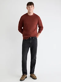 Cashmere-Blend Long-Sleeve Crew-Neck Sweater