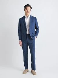 Tailored-Fit Blue Suit Pant