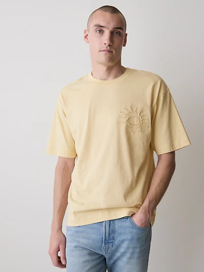 Oversized Short-Sleeve Crew-Neck Tee