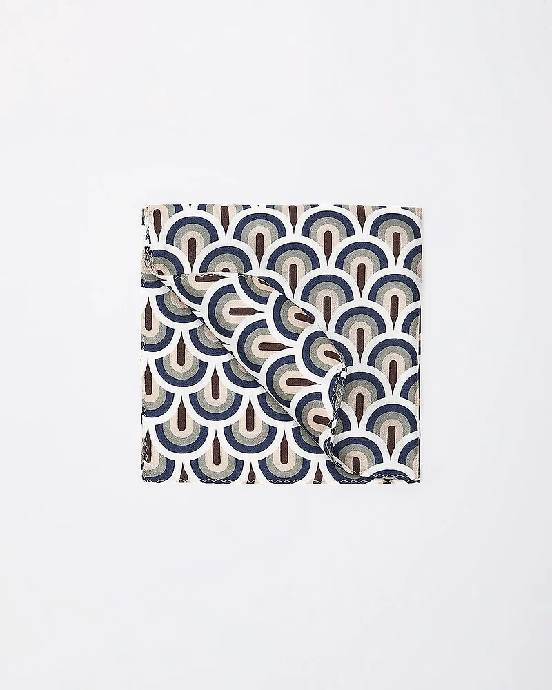 Handkerchief with Geometric Pattern