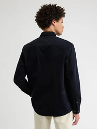 Chemise à Coupe Régulière en Velours Côtel