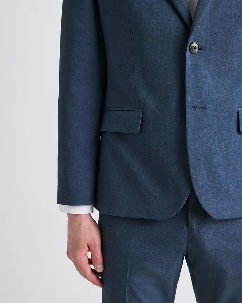 Slim-Fit Blue Suit Blazer