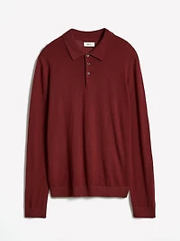 Merino Wool Polo Sweater