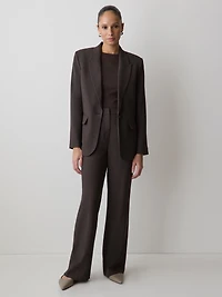 Relaxed-Fit One-Button Blazer