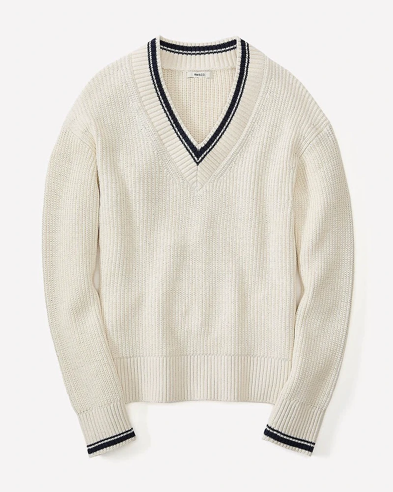 Long-Sleeve V-Neck Sweater