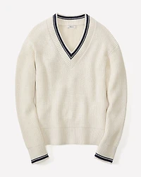 Long-Sleeve V-Neck Sweater
