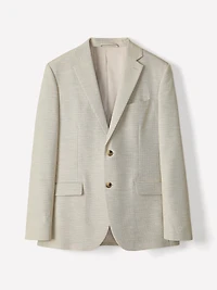 Veston de Complet à Coupe Étroite en Tissu Technique