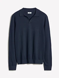 Long-Sleeve Sweater with Johnny Collar