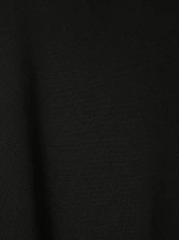 Pantalon Jogger Fluide Noir à Taille Mi-Haute et Jambe Fuselée