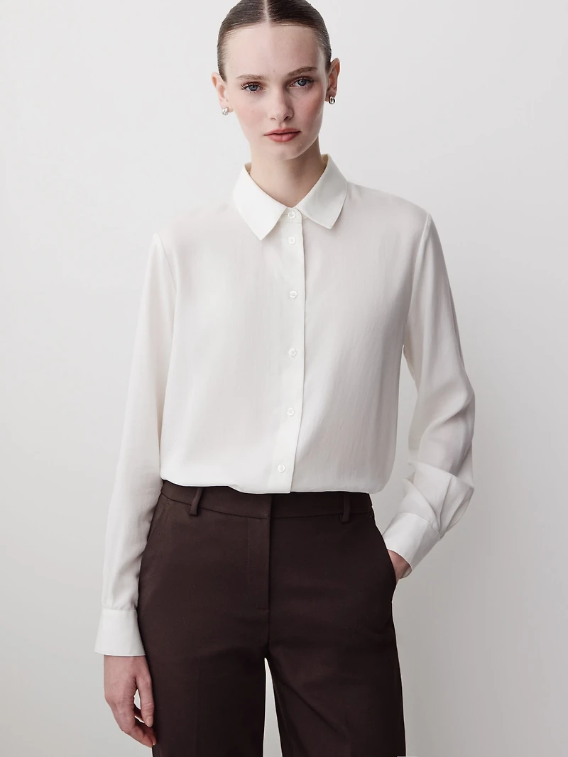 Chemise en Lyocell à Manches Longues