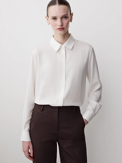 Chemise en Lyocell à Manches Longues