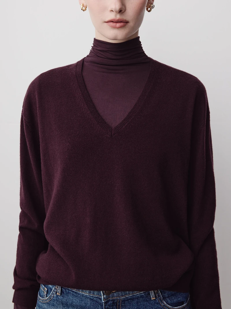 Long-Sleeve Mock-Neck Top