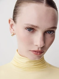 Silver and Golden Double Hoops - 2 Pairs