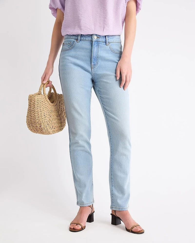Slim-Leg High-Rise Jeans