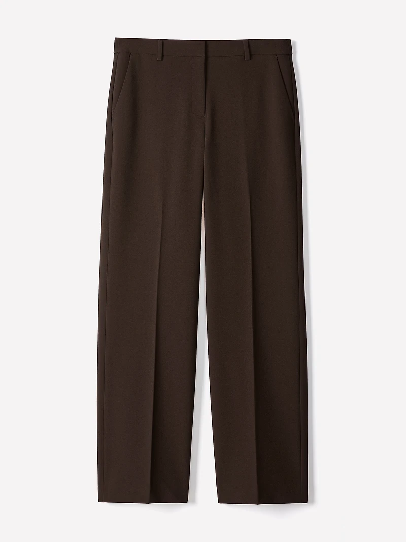 Mid-Rise Wide-Leg Heavy Twill Pant