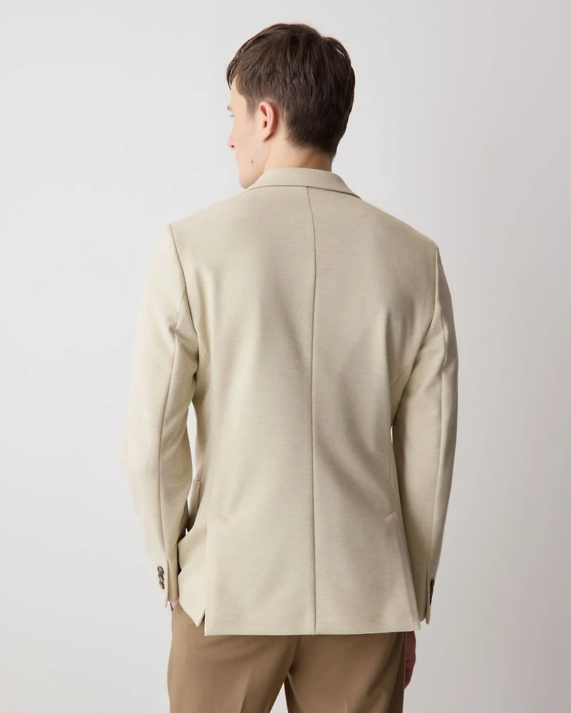 Veston en Tricot à Coupe Étroite