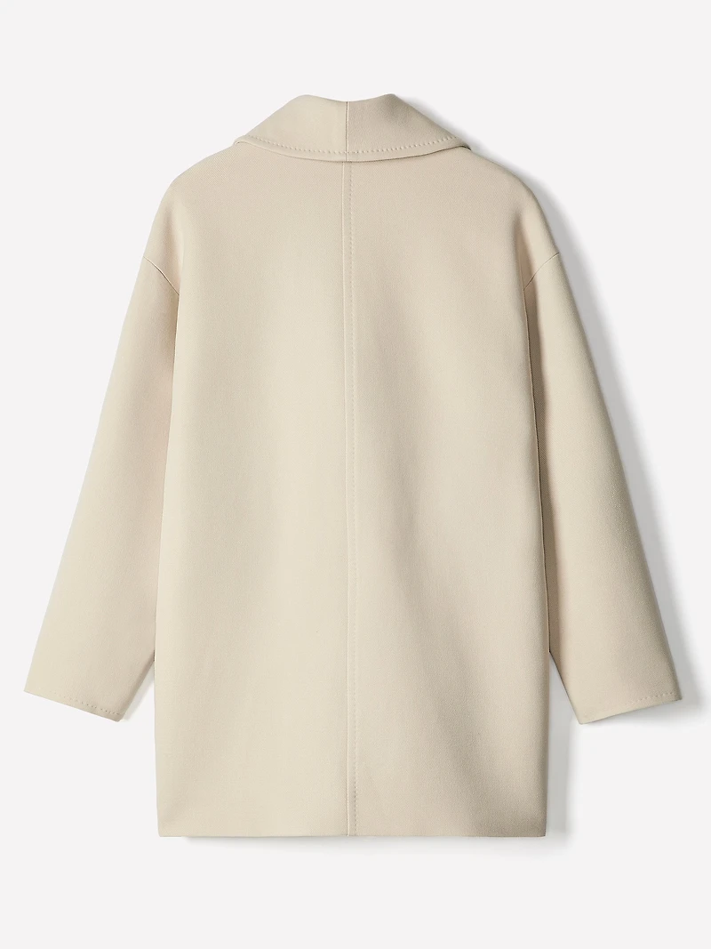 Manteau en Sergé à Boutonnage Double