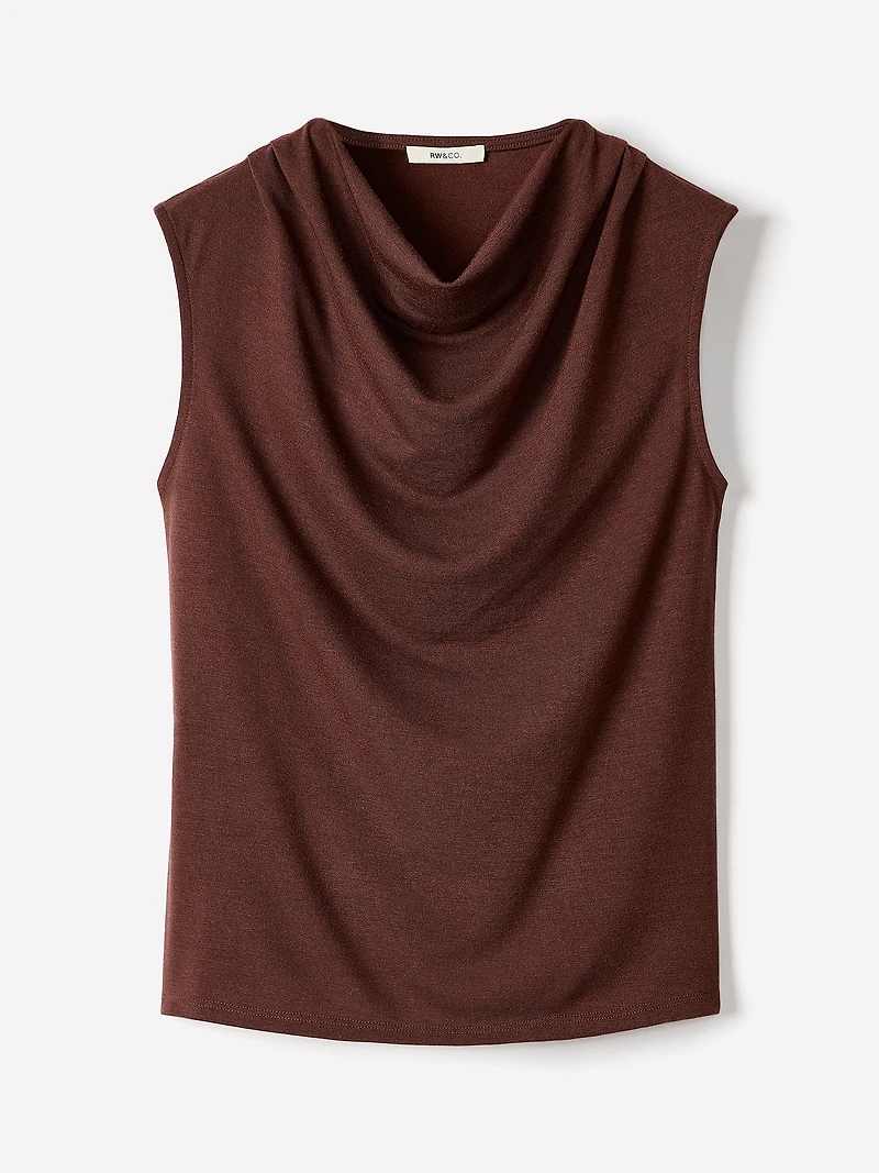 Haut Sans Manches à Col Bénitier