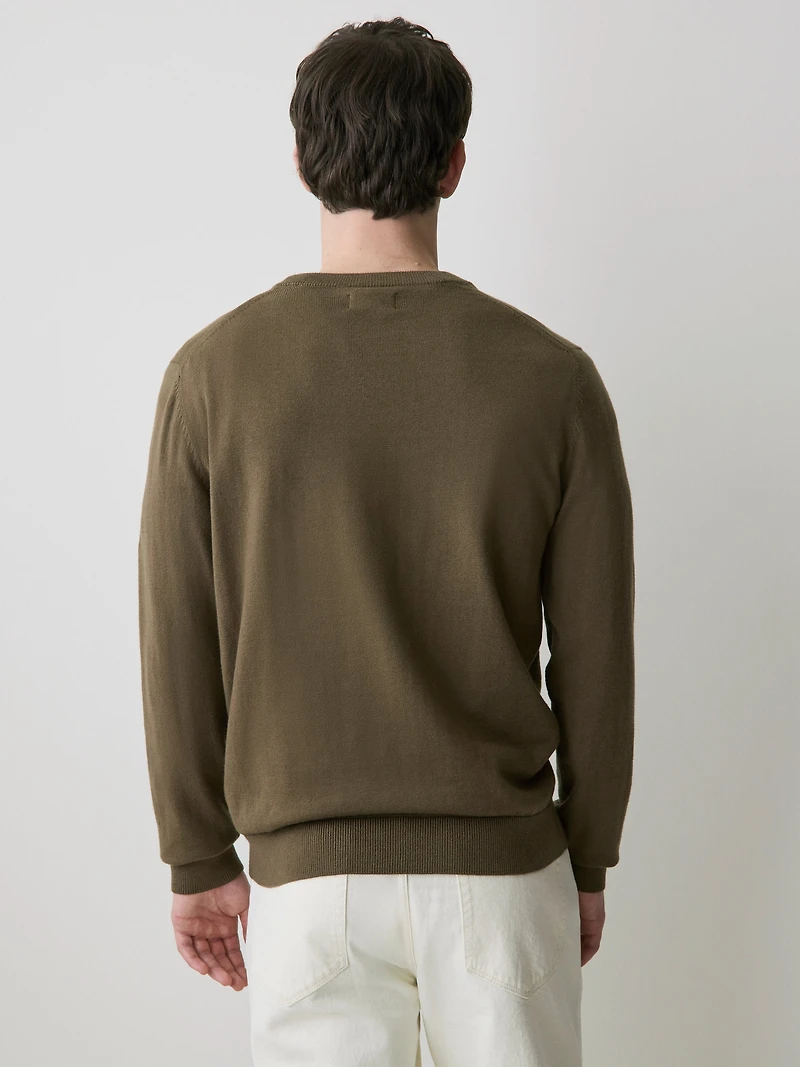 Long-Sleeve Crew-Neck Sweater