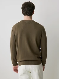 Long-Sleeve Crew-Neck Sweater