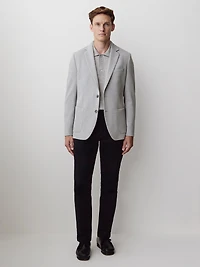 Veston en Tricot à Coupe Étroite